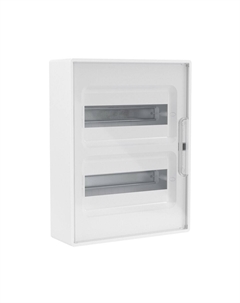 Щит распределительный навесной Frame ЩРН-П пластиковый IP40 398,6х311,6х102 мм 24 модуля прозрачная дверь Dkc