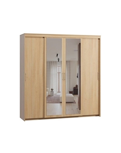 Шкаф-купе Тебар-4-220-230 Oak 2 зеркала Диван.ру