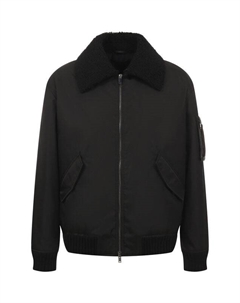 Пуховый бомбер с меховой отделкой Mvst