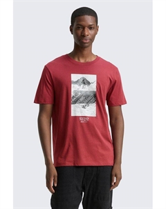 Футболка хлопковая с принтом Tom tailor