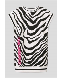 Платье с анималистичным принтом Karl lagerfeld