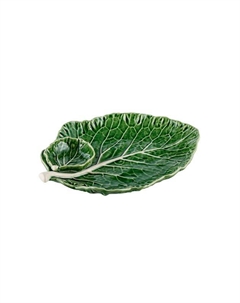 Блюдо керамическое для закусок и соуса Капуста Bordallo pinheiro