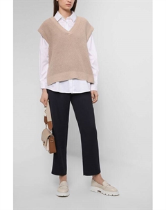 Однотонные брюки из вискозы Comma,