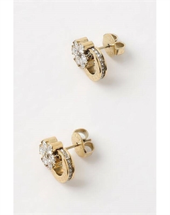 Серьги-пусеты с кристаллами Guess