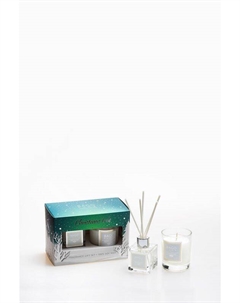 Ароматический набор из диффузора и свечи Новогодняя елка Bago home