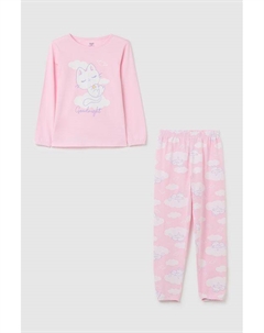 Пижама хлопковая с принтом Ovs