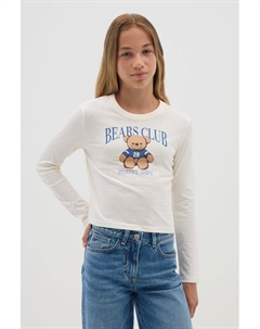 Лонгслив хлопковый с принтом Ovs