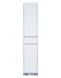 Шкаф-пенал для ванной Алиса 35 L, белый, с ящиком Misty