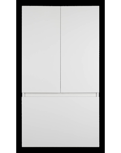 Шкаф над стиральной машиной Амур 60 белый с бельевой корзиной Misty