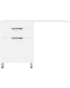 Тумба под раковину без столешницы Жасмин 60 Люкс Plus белая, с бельевой корзиной, для стиральной машины Style line