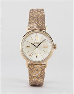 Женские часы с кожаным ремешком золотистого цвета VV170GDMT burlington Vivienne westwood
