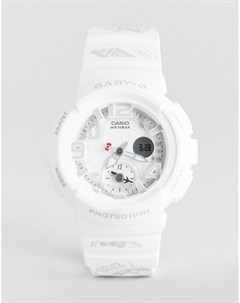 Белые цифровые часы с силиконовым ремешком Baby G By X Hello Kitty Casio