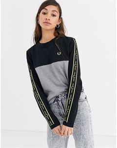 Лонгслив с фирменной лентой Fred perry