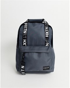 Серый рюкзак с отделкой кантом с логотипом Supply Hxtn