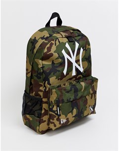 Рюкзак с камуфляжным принтом MLB NY New era