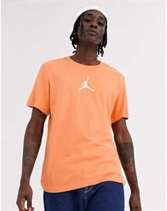 Оранжевая футболка с логотипом на груди Nike Jumpman Jordan
