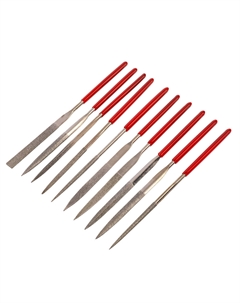 Набор надфилей для обработки твердых материалов 140 мм (822012) (10 шт.) Vira