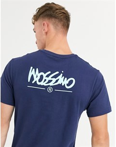 Темно синяя футболка с логотипом Mossimo