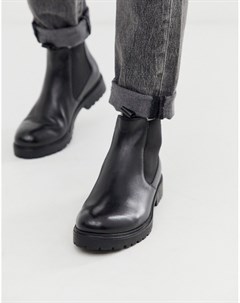 Кожаные ботинки челси на массивной подошве Depp London