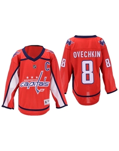 Реплика домашней футболки игрока Big Boys and Girls Washington Capitals - Александр Овечкин Outerstuff