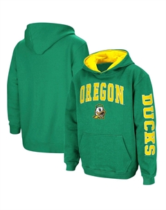 Зеленый пуловер с капюшоном Big Boys Oregon Ducks 2-Hit Team Colosseum