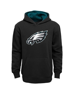 Черный пуловер с капюшоном Big Boys Philadelphia Eagles Prime Outerstuff