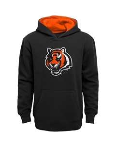 Черный пуловер с капюшоном Big Boys Cincinnati Bengals Prime Outerstuff