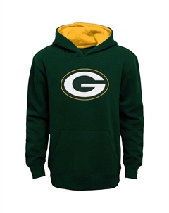Зеленый пуловер с капюшоном Big Boys Green Bay Packers Prime Outerstuff
