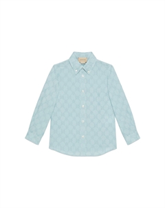 Детская рубашка, светло-голубой Gucci