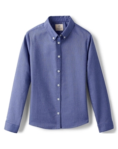 Школьная форма для девочек плюс оксфордская классическая рубашка с длинными рукавами Lands' end