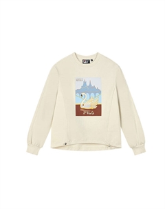 Свитшот женский кремовый Fila