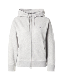 Худи с капюшоном на молнии, Light grey Gant