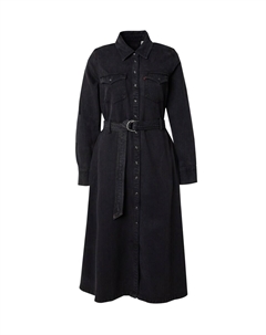 Платье-рубашка LEVIS Quincey Long Sleeve Maxi Dress, Black denim Levi's®