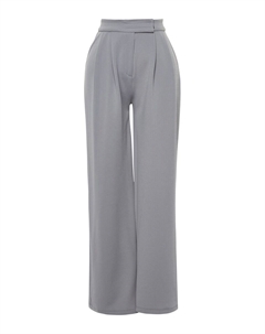 Широкие брюки со складками спереди, Smoke grey Trendyol