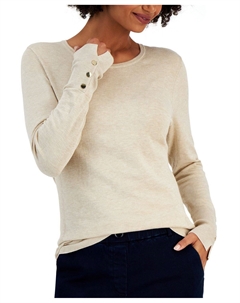 Свитер с рукавами на пуговицах Jm collection