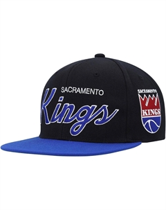 Мужская черная кепка Snapback Sacramento Kings Hardwood Classics MVP Team Script 2.0 Mitchell and ness