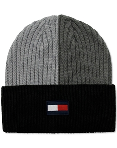 Мужская вязаная шапка с цветными блоками для холодной погоды Tommy hilfiger