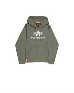 Толстовка Basic Zip, Olive Alpha industries