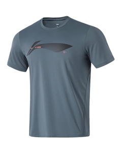 Футболка для фитнеса мужская Snail темно-голубая Li-ning