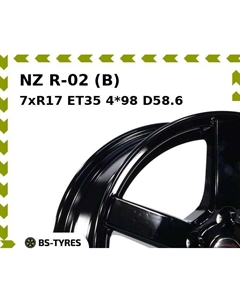 Колесный диск NZ R-02 (B) 7xR17 ET35 4*98 D58.6 Nz