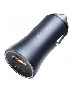 Автомобильное зарядное устройство Baseus Golden Contactor Pro Dark Gray (CCJD-0G)