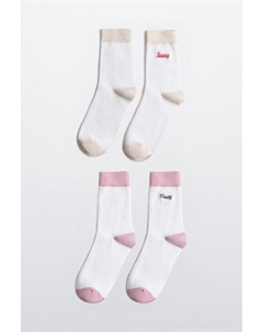 Набор носков с вышивкой (2 пары) Befree