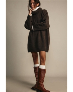 Платье-свитер с воротником в рубчик Befree