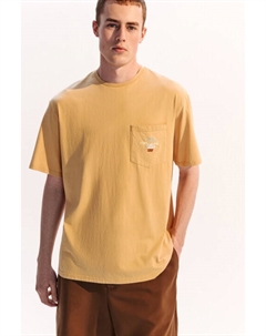 Футболка oversize с карманом и принтом Befree