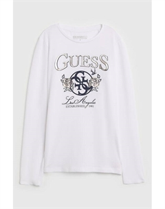 Лонгслив хлопковый с принтом Guess