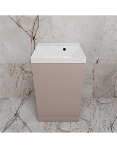 Тумба под раковину без столешницы Моно 50 напольная, санд пудровый Style line