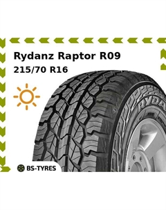 Летние шины Rydanz Raptor R09 215/70 R16 100H