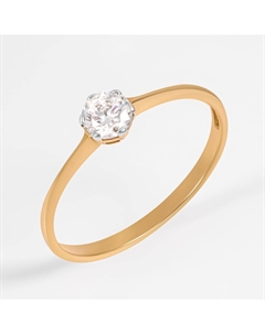 Кольцо из красного золота с фианитами Efremof