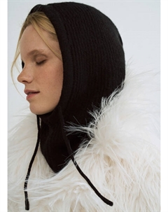 Вязаный капор, Черный Ostin