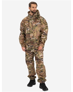 Костюм-дождевик мужской ВВЗ Склон-2 для рыбалки и охоты, ткань таффета 3000 мм вод.ст., Коричневый Huntsman